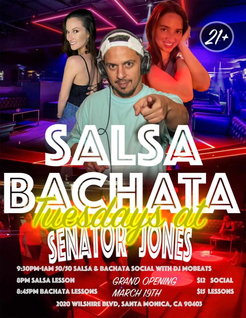 Salsa and Bachata Tuesday Nights at Senator Jones