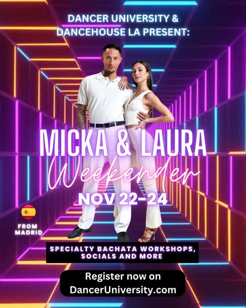 Sensual Bachata Classes with Micka and Laura Flyer